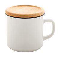TAZZA IN PORCELLANA CON TAPPO IN BAMBÙ